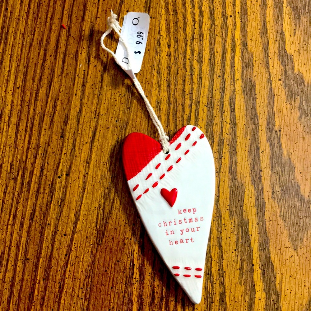 DEMDACO ORNAMENT “KEEP CHRISTMAS IN YOUR HEART”